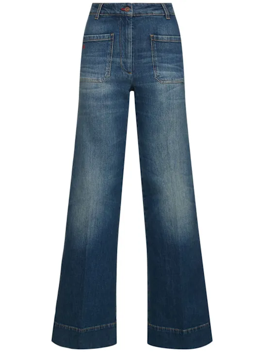Victoria Beckham   Alina denim medium waist wide jeans 
