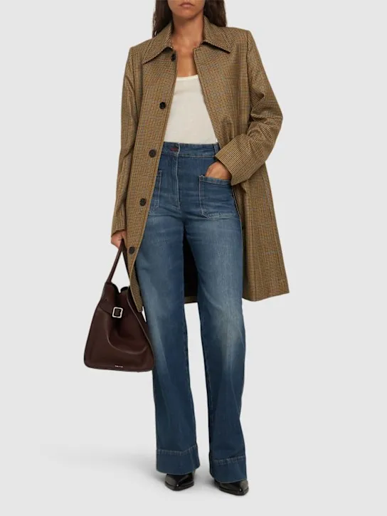 Victoria Beckham   Alina denim medium waist wide jeans 