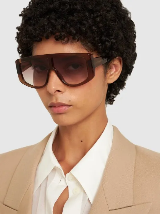 Victoria Beckham   Denim acetate sunglasses 